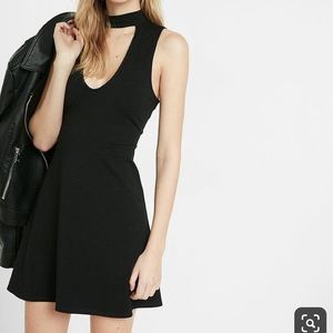 Express chocker skater dress